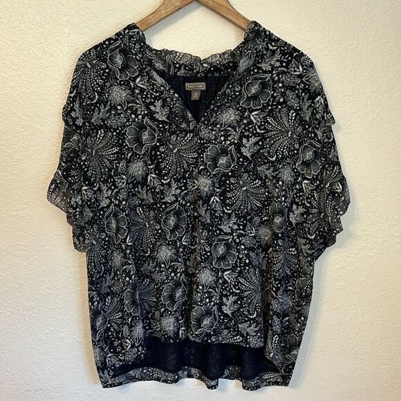 Point Sur Paisley Floral Blouse 2X - Picture 1 of 5